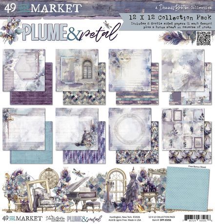 49 And Market Collection Pack 12"X12" Plume &amp; Petal