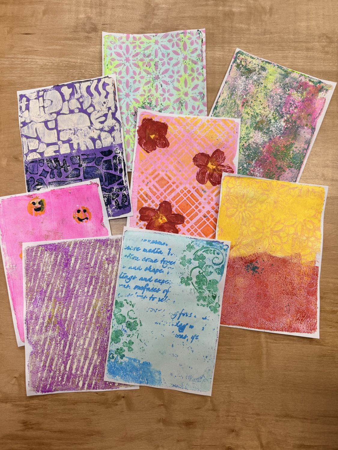 21. Gel Plate Print Class- April 18, 2026