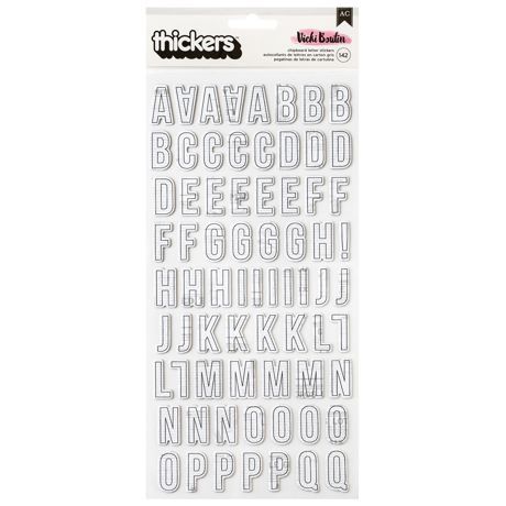 Vicki Boutin Mixed Media Thickers Stickers 142/Pkg Alpha