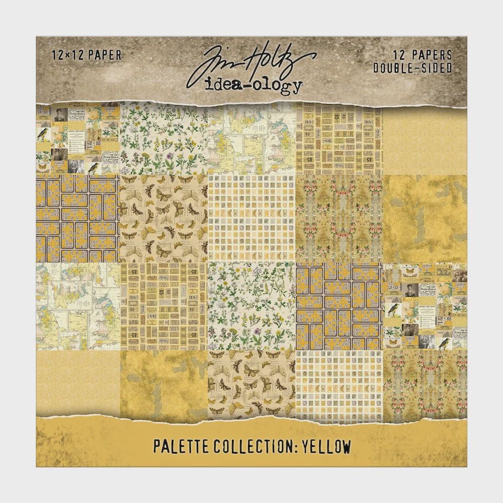 Idea-ology Double- Sided Cardstock 12"X12" 12/Pkg Palette Collection: Yellow