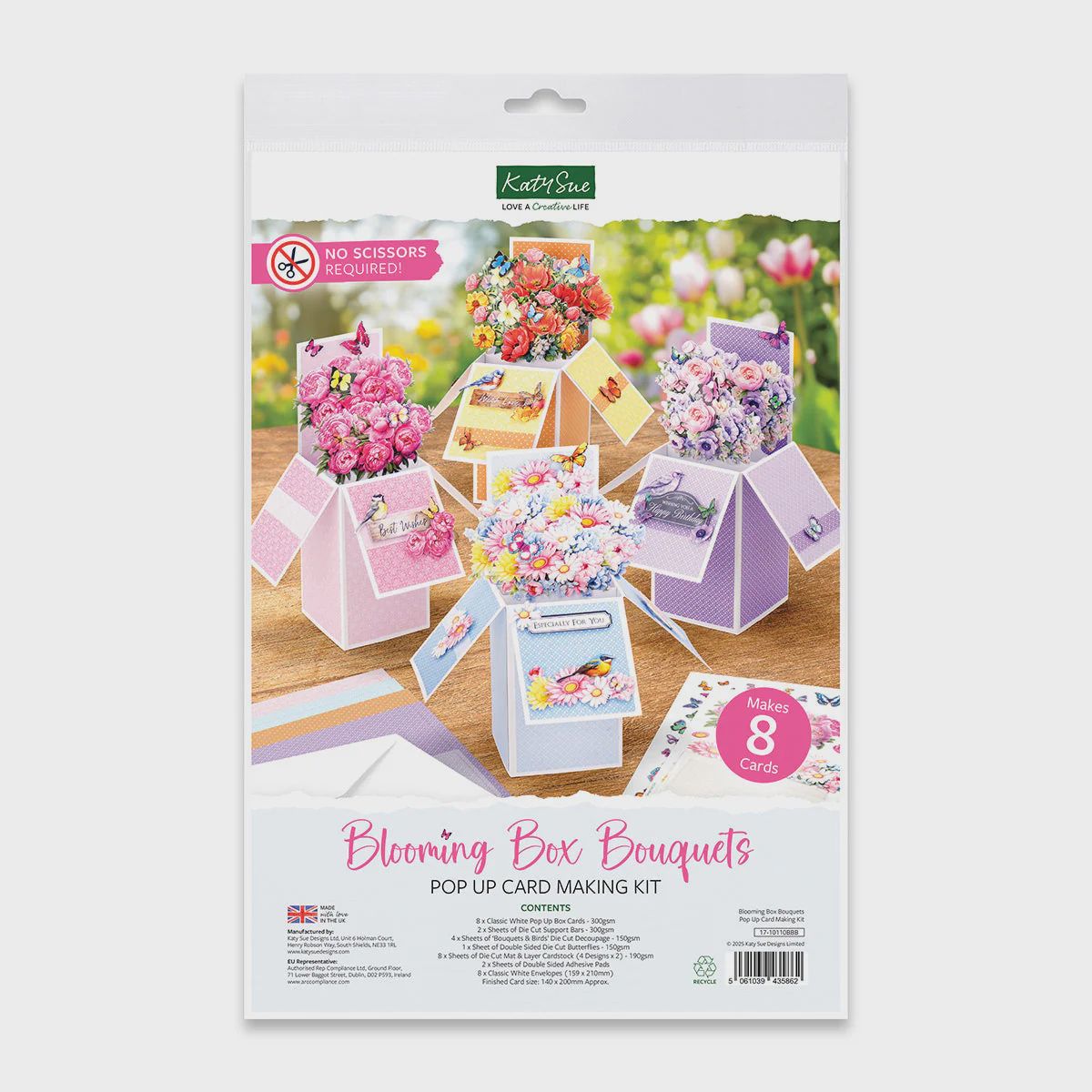 Katy Sue Blooming Box Bouquets, Pop Up Card Making Kit