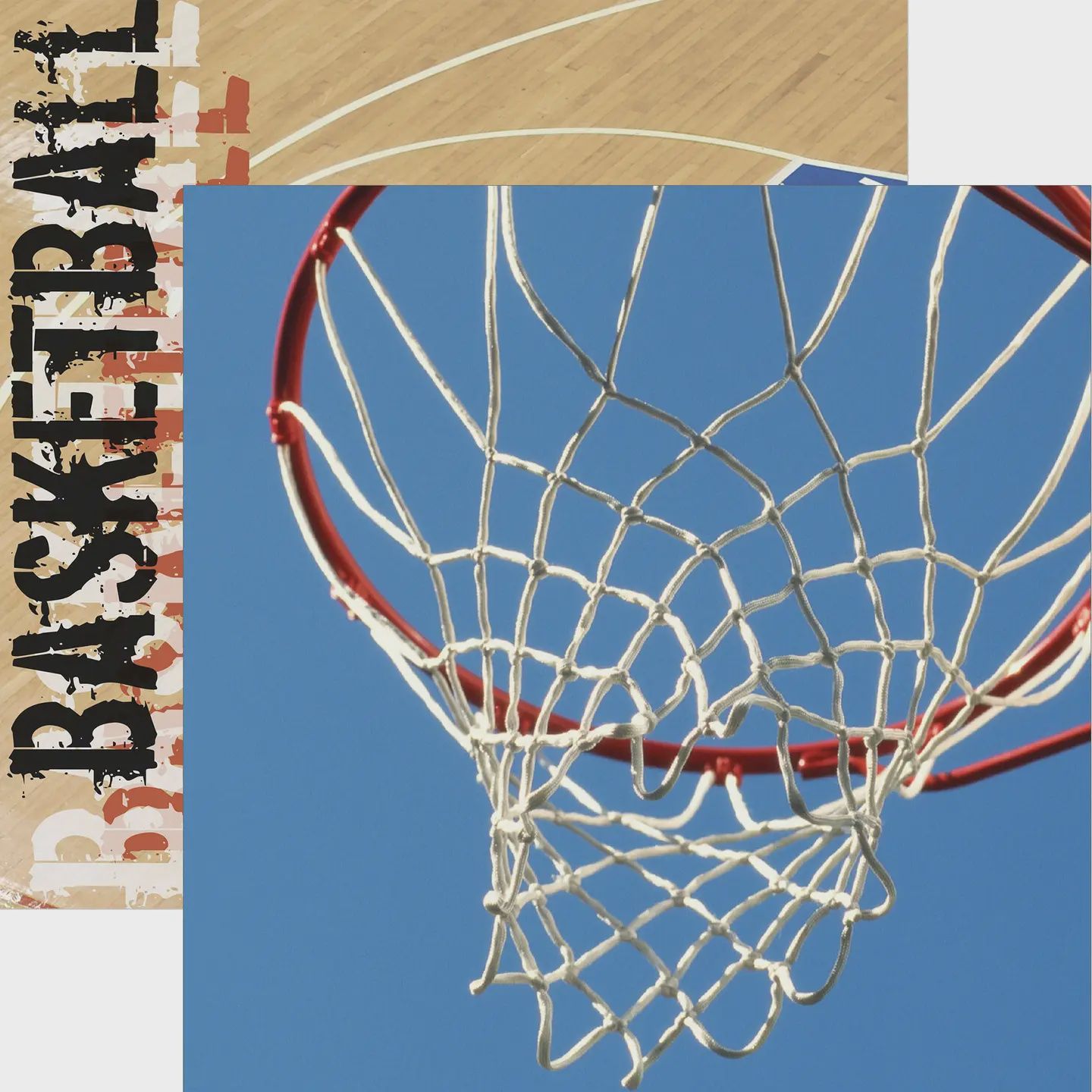 Basketball Hoop 12 X 12 Scrapbook Paper