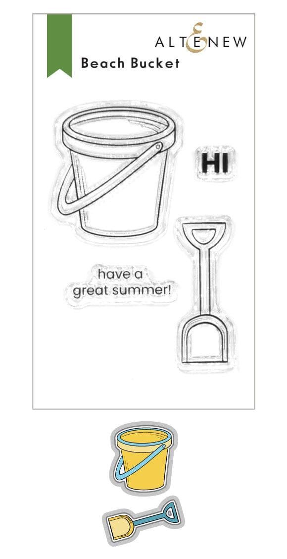 Beach Bucket Stamp &amp; Die Set