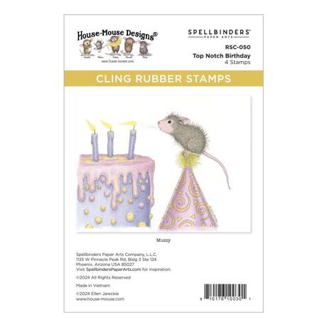 House Mouse Cling Rubber Stamp