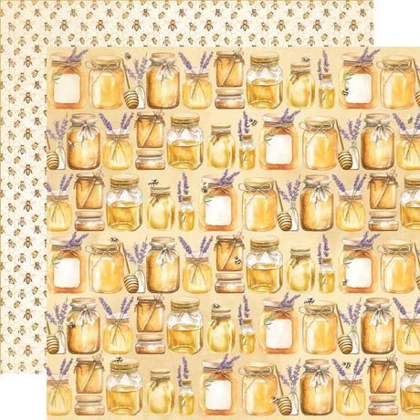 Simple Stories Lavender Fields Double-Sided Paper12"X12" Just Bee You