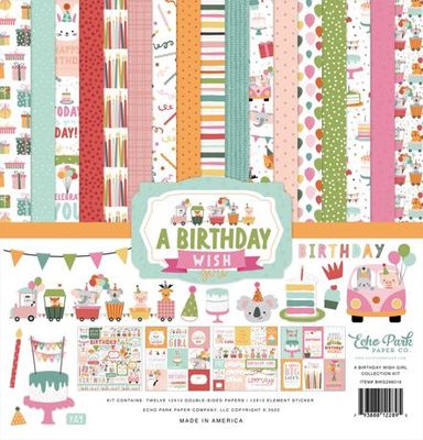 Echo Park Collection Kit 12"X12" a Birthday Wish