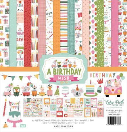 Echo Park Collection Kit 12"X12" a Birthday Wish