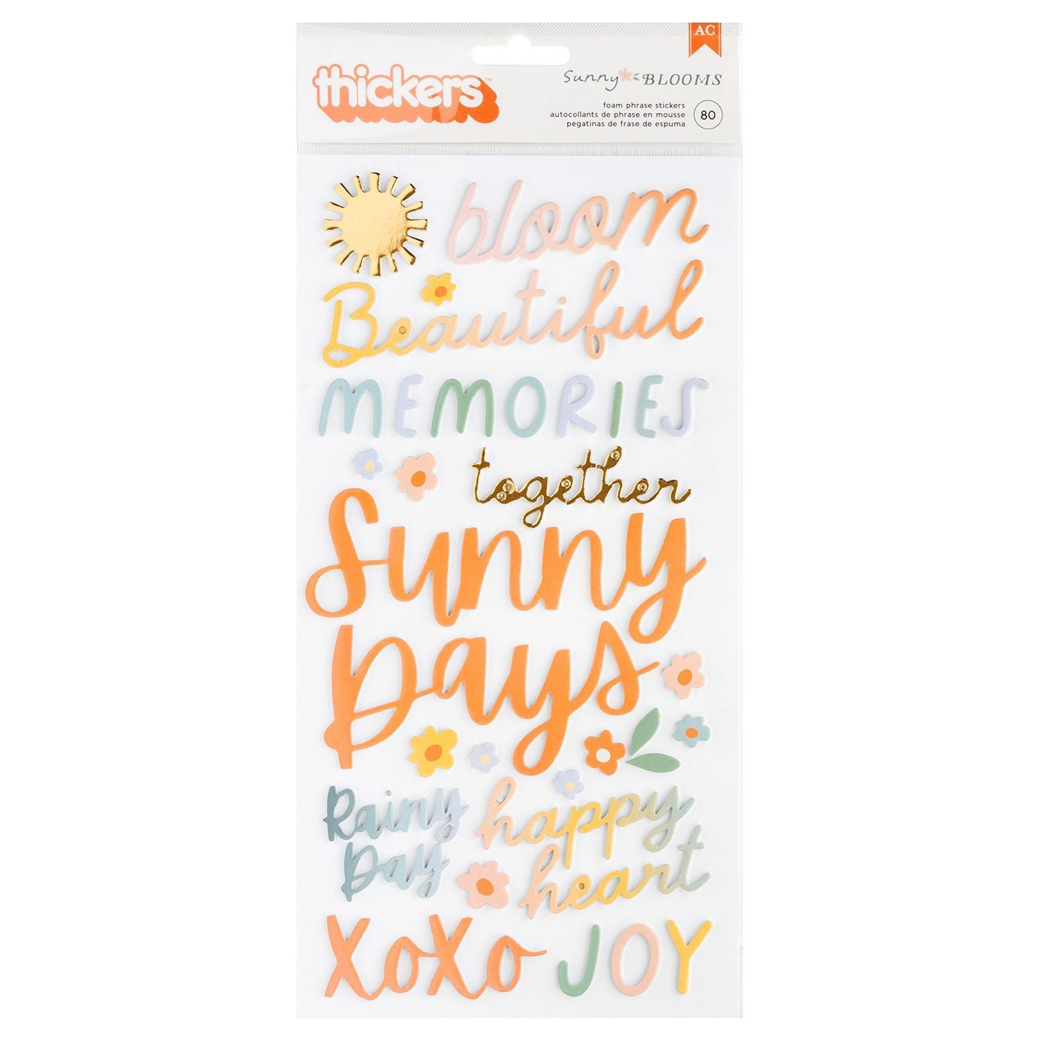 Sunny Blooms Thickers Stickers
