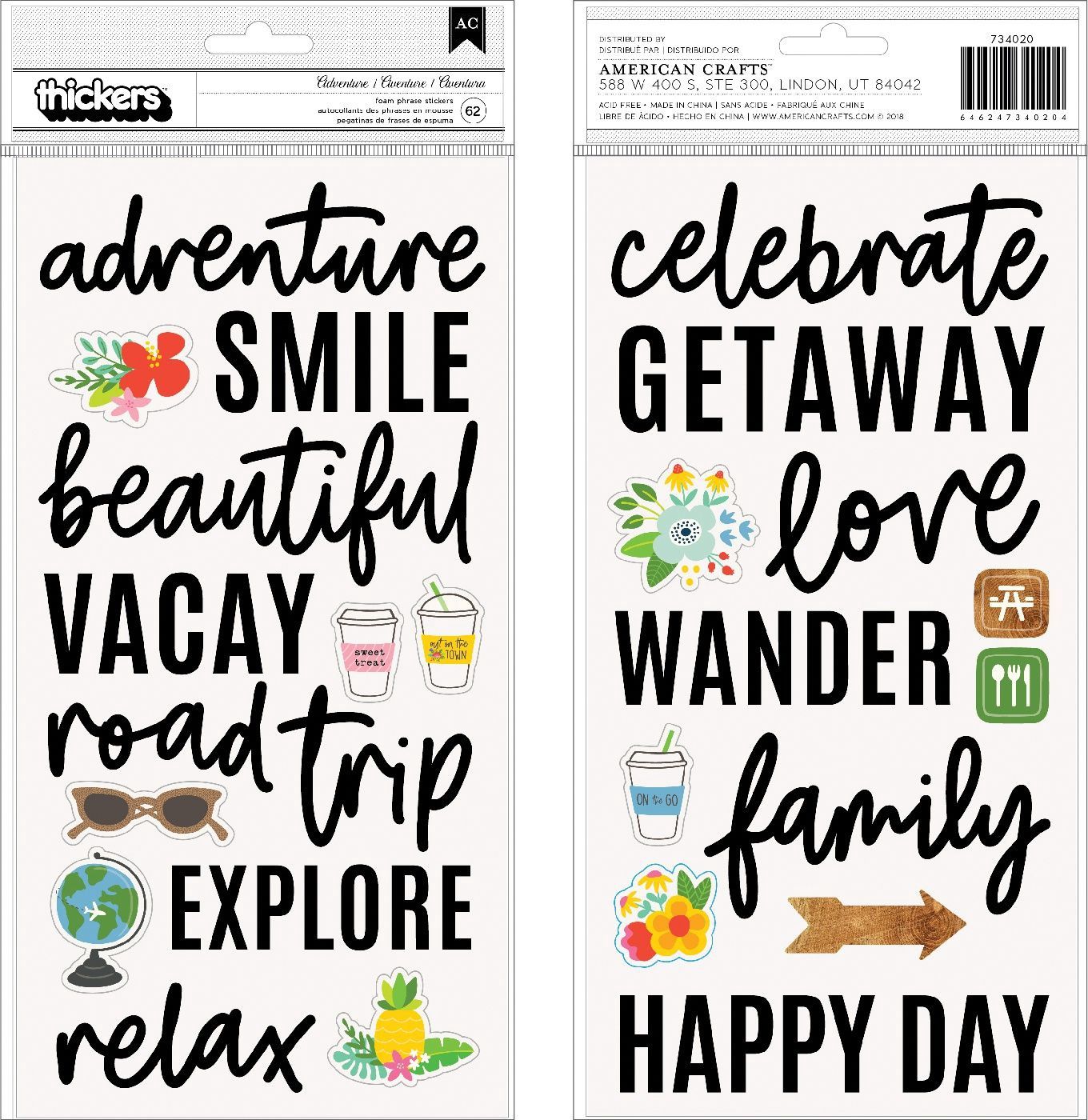 Chasing Adventures Thickers Stickers