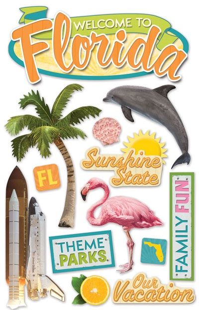 Florida 3D Stickers