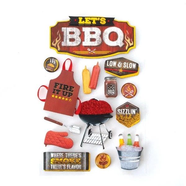 BBQ 3D Stickers