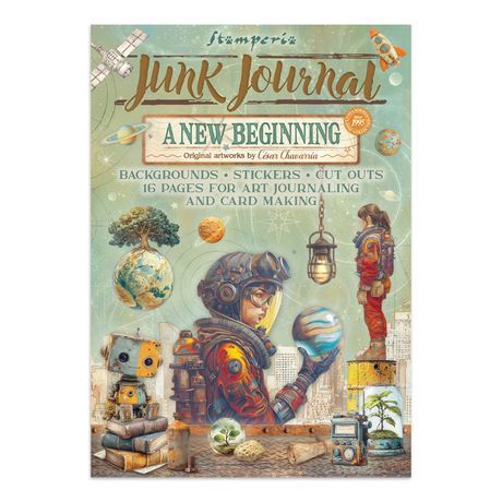 Stamperia Junk Journal Stickers, Cut-Outs &amp; Backgrounds A New Beginning