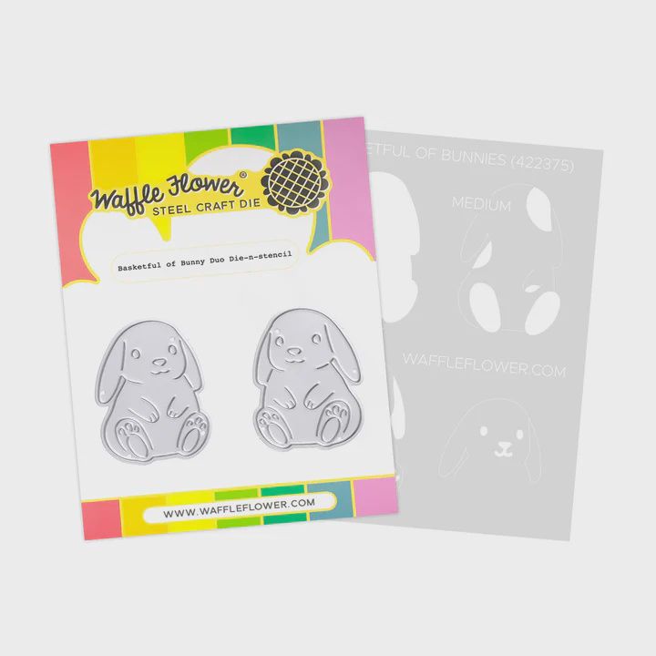 Basketful of Bunny Duo Die-n-stencil