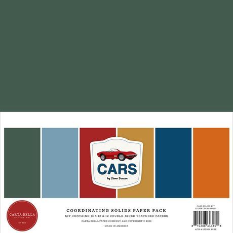 Carta Bella Solids Kit 12"X12" Cars