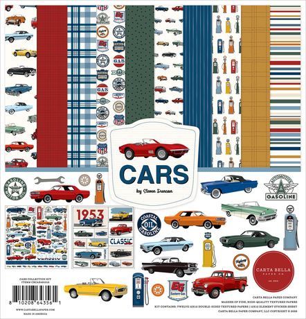 Carta Bella Collection Kit 12"X12" Cars
