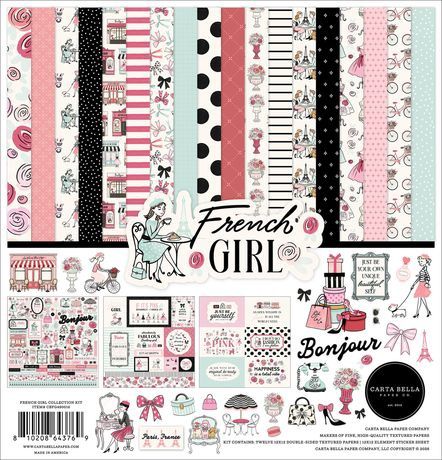 Carta Bella Collection Kit 12"X12" French Girl