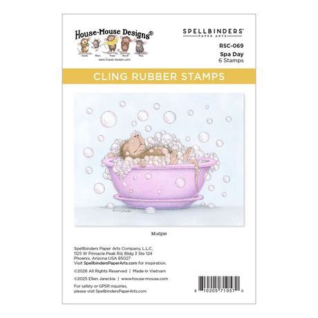 House Mouse Spa Day Stamp Set