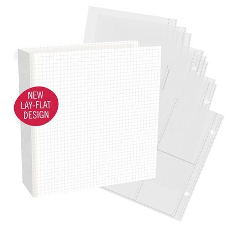 Simple Stories SN@P! D-Ring Binder 6"X8" Grid