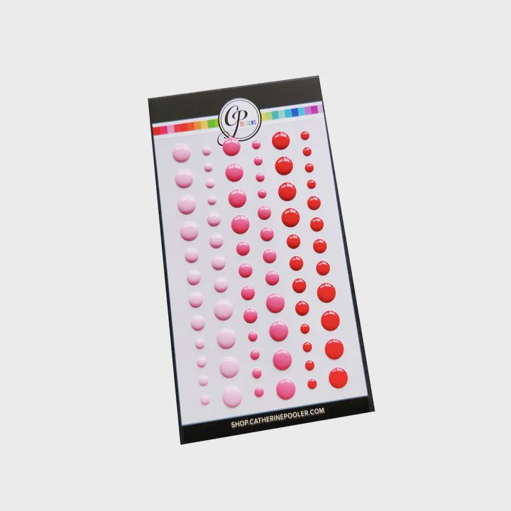 Party Reds Enamel Dots