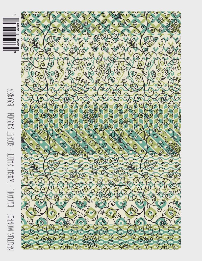 Secret Garden | DuoFoil Washi Sheet