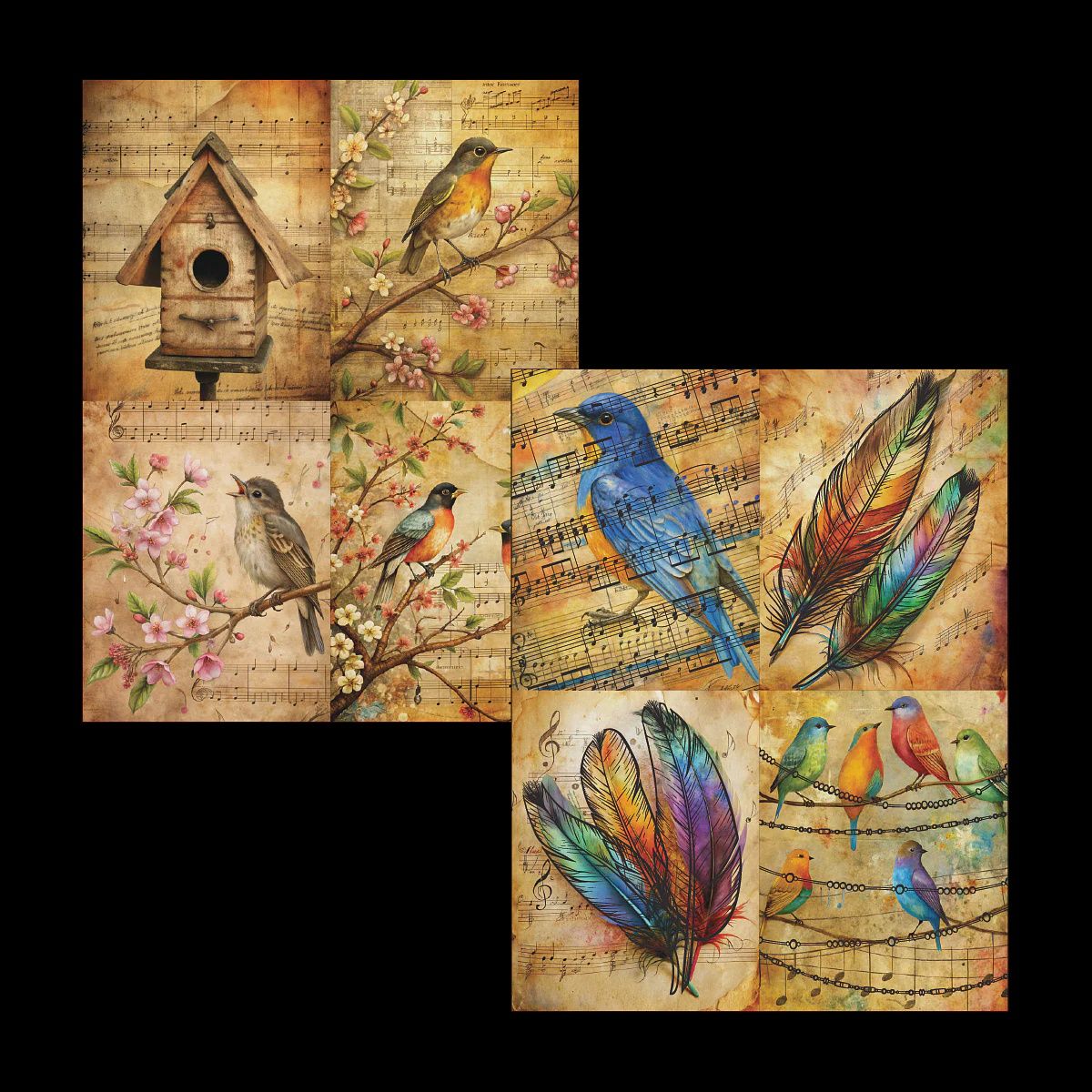 Feathered Song | DuoFoil Sheet