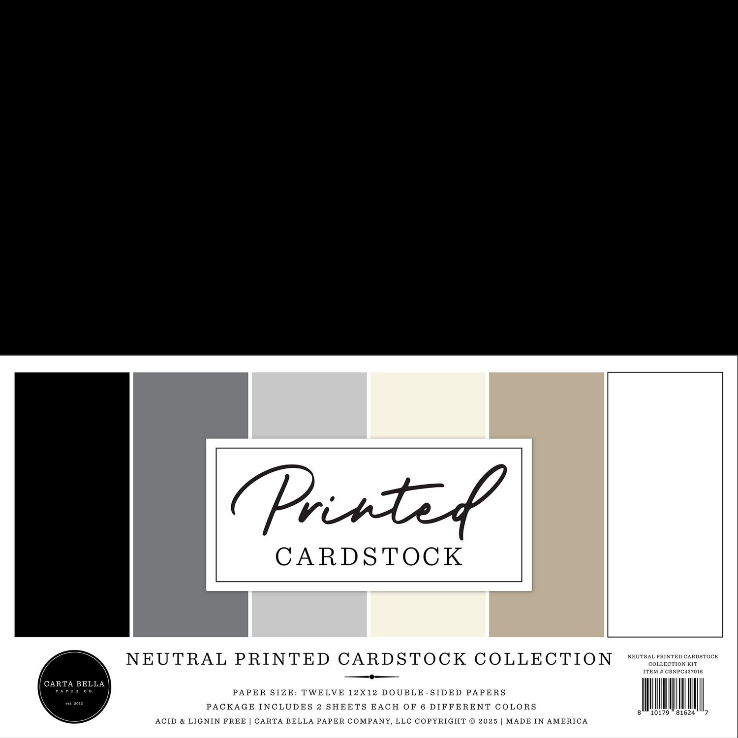 Neutral Printed Cardstock Pack Neutral Printed Cardstock Pack