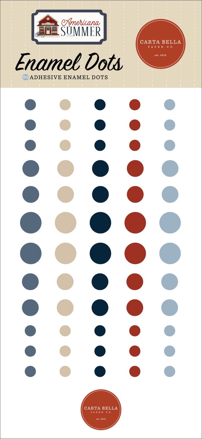 Americana Summer Enamel Dots