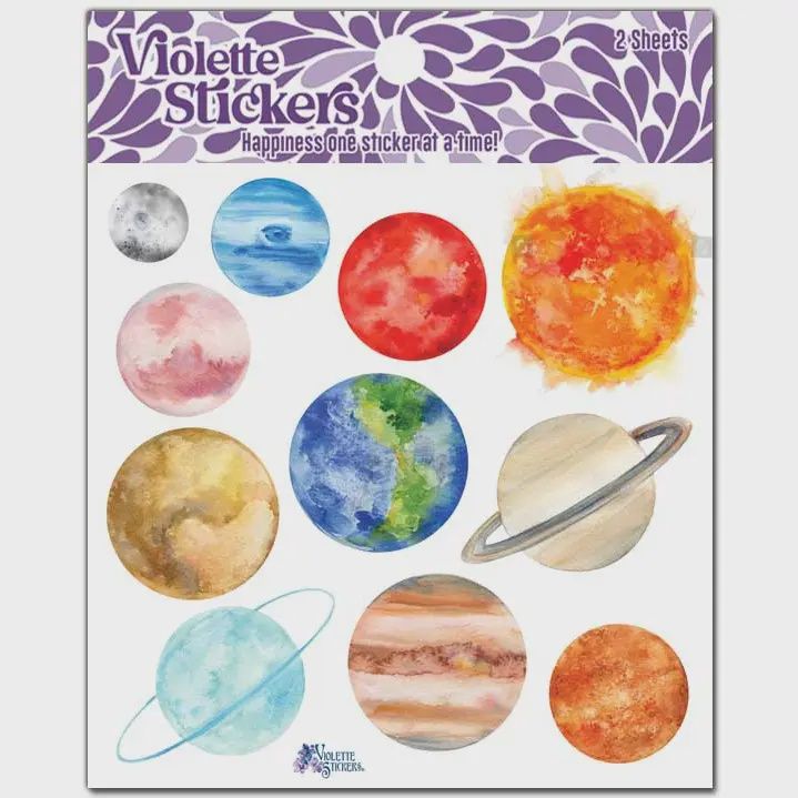 K139 Planet Stickers