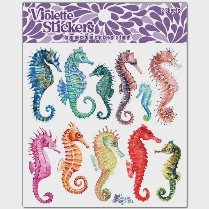 K47 Seahorse Stickers