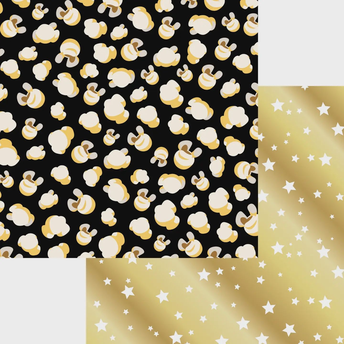 Movie Time Collection Hot Buttered Popcorn 12 X 12 Double-Sided Scrapbook Paper