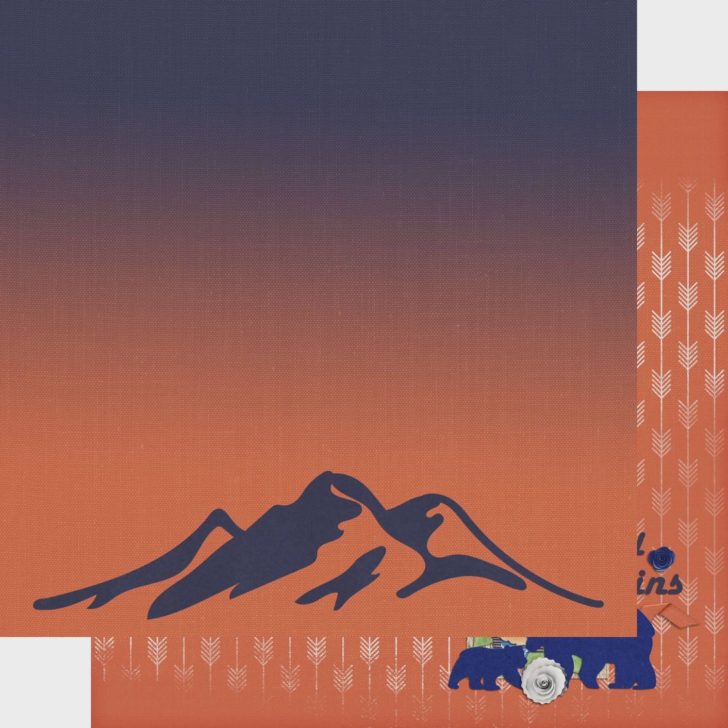 Tennessee Collection Smoky Mountains 12 X 12 Double-Sided Scrapbook Paper