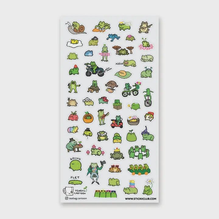 Little Frogs Sticker Sheet