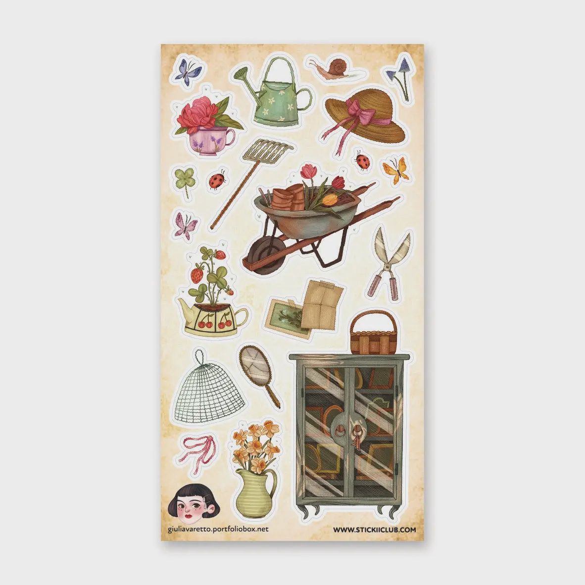 Cottage Garden Sticker Sheet