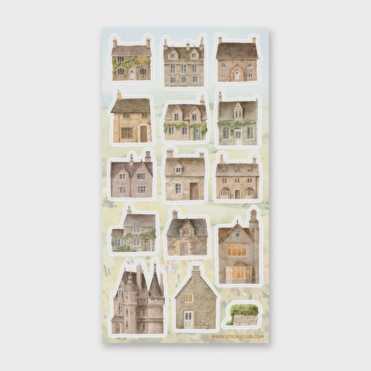 Charming Cottages Sticker Sheet