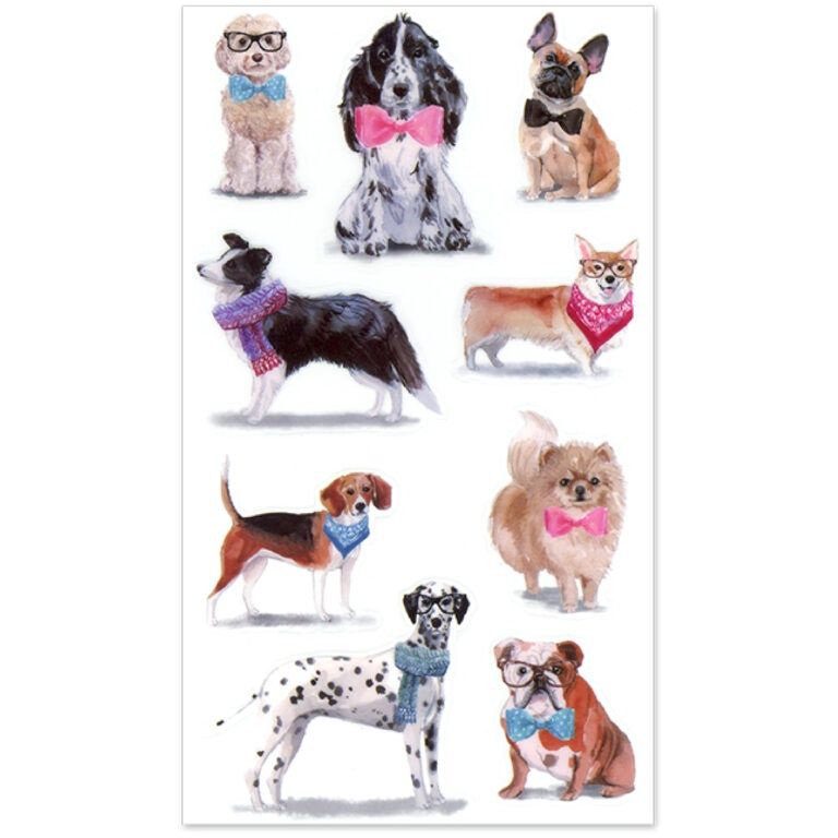 MultiCraft – Forever in Time – Clear Stickers – Dog Posers