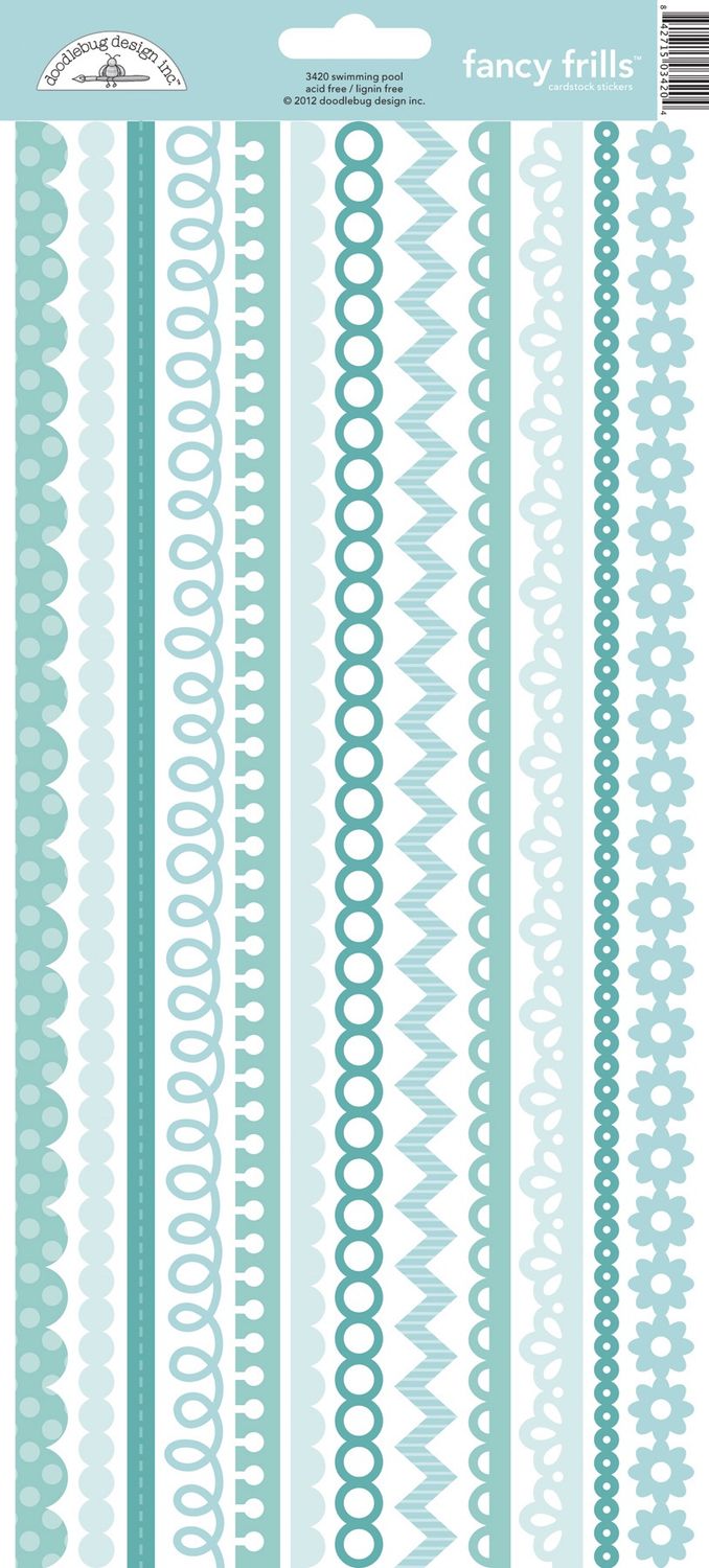 Fancy Frills Stickers 3420 Swimming Pool