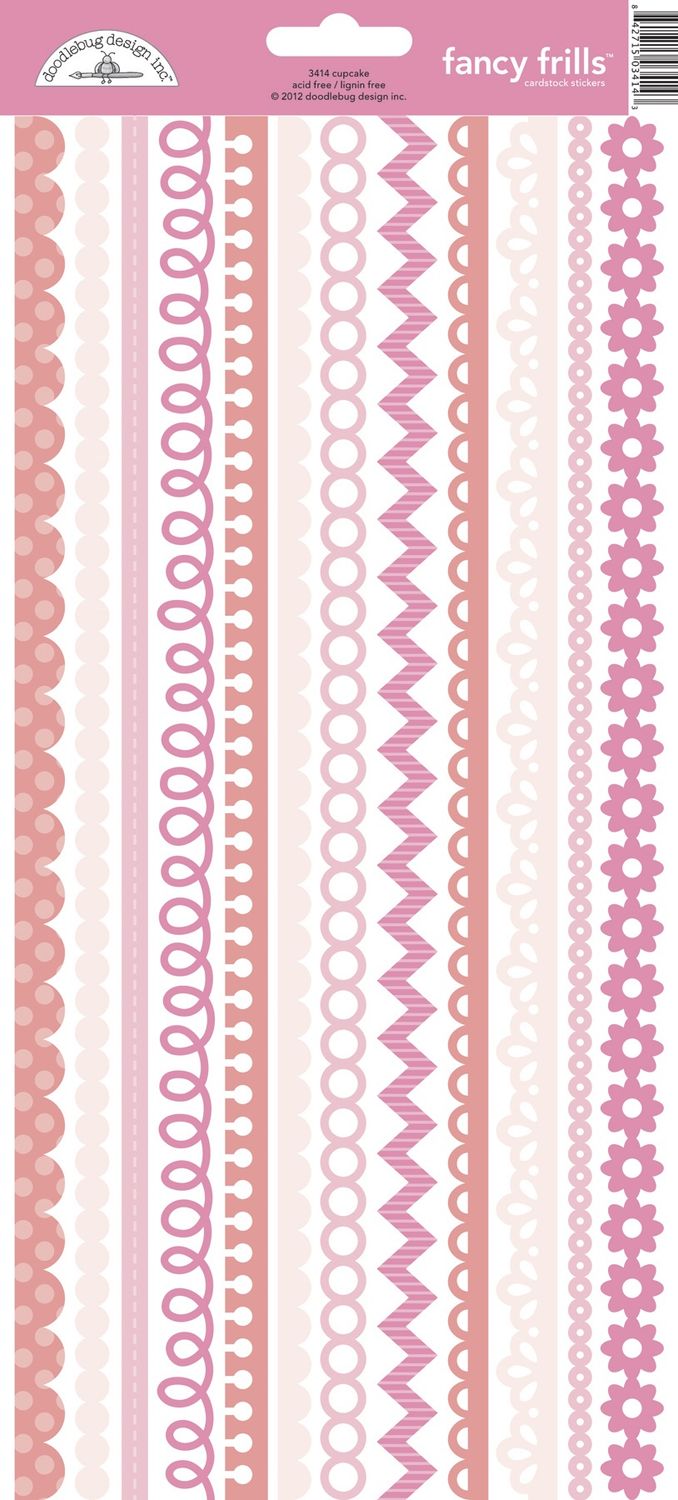 Fancy Frills Stickers 3414 Cupcake