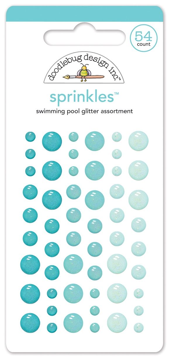 Doodlebug 4539 Swimming Pool Glitter Assortment Sprinkles