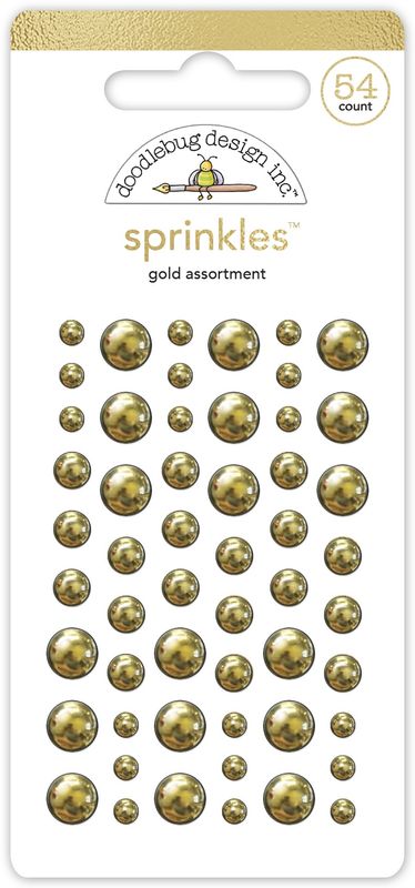 Doodlebug 8213 Gold Assortment Sprinkles