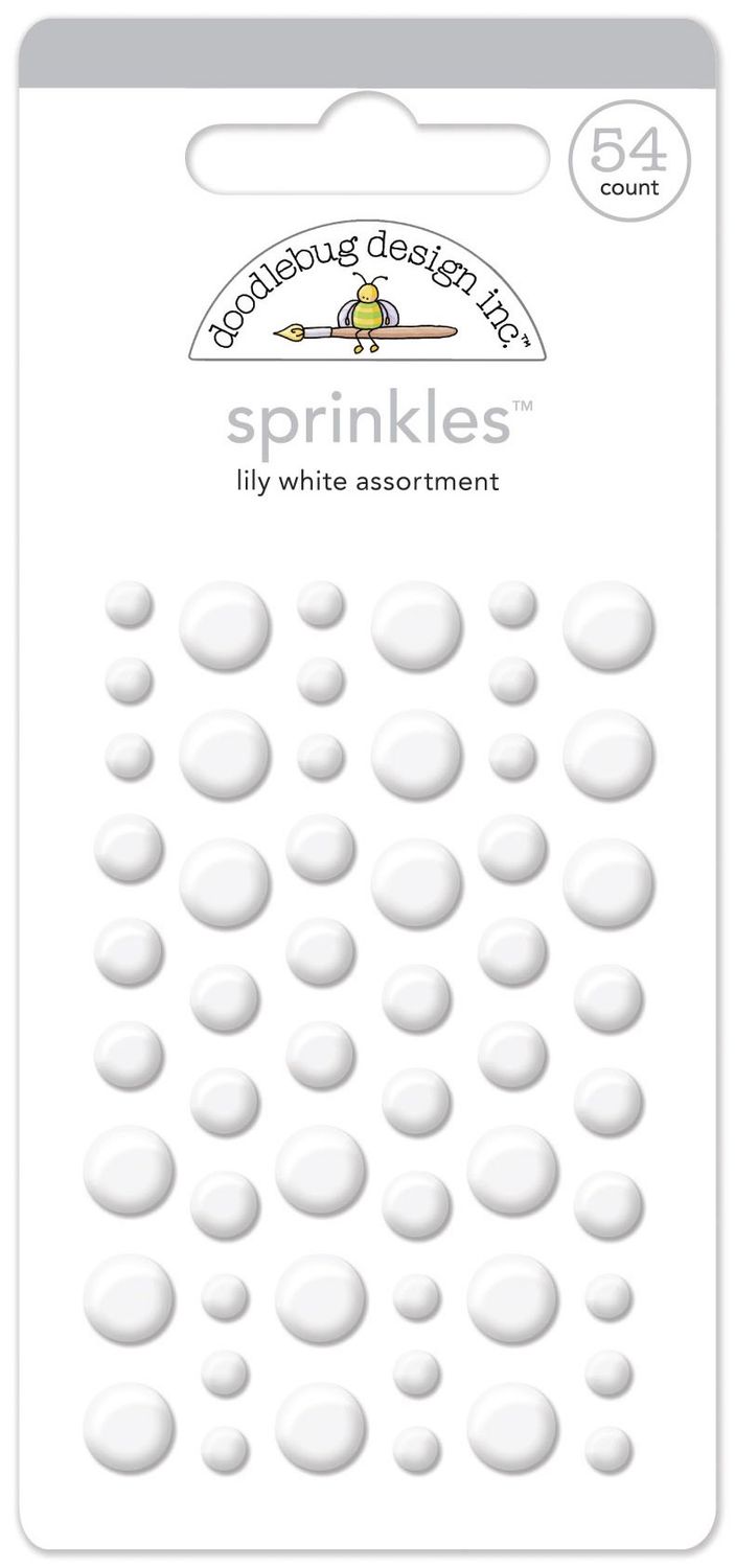 Doodlebug 4013 Lily White Sprinkles