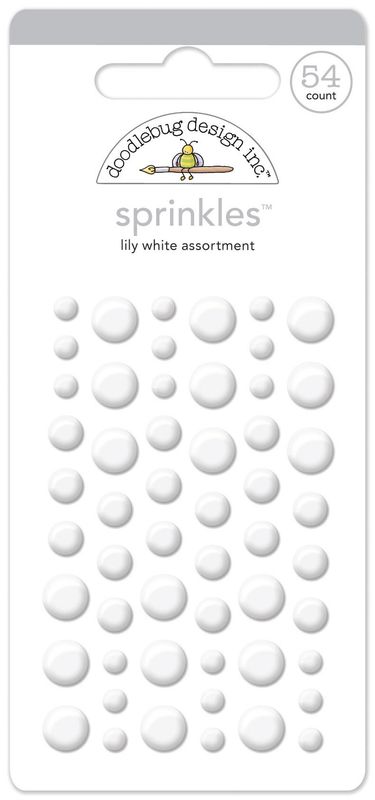 Doodlebug 4013 Lily White Sprinkles