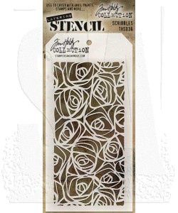 Tim Holtz Layering Stencil: Scribbles