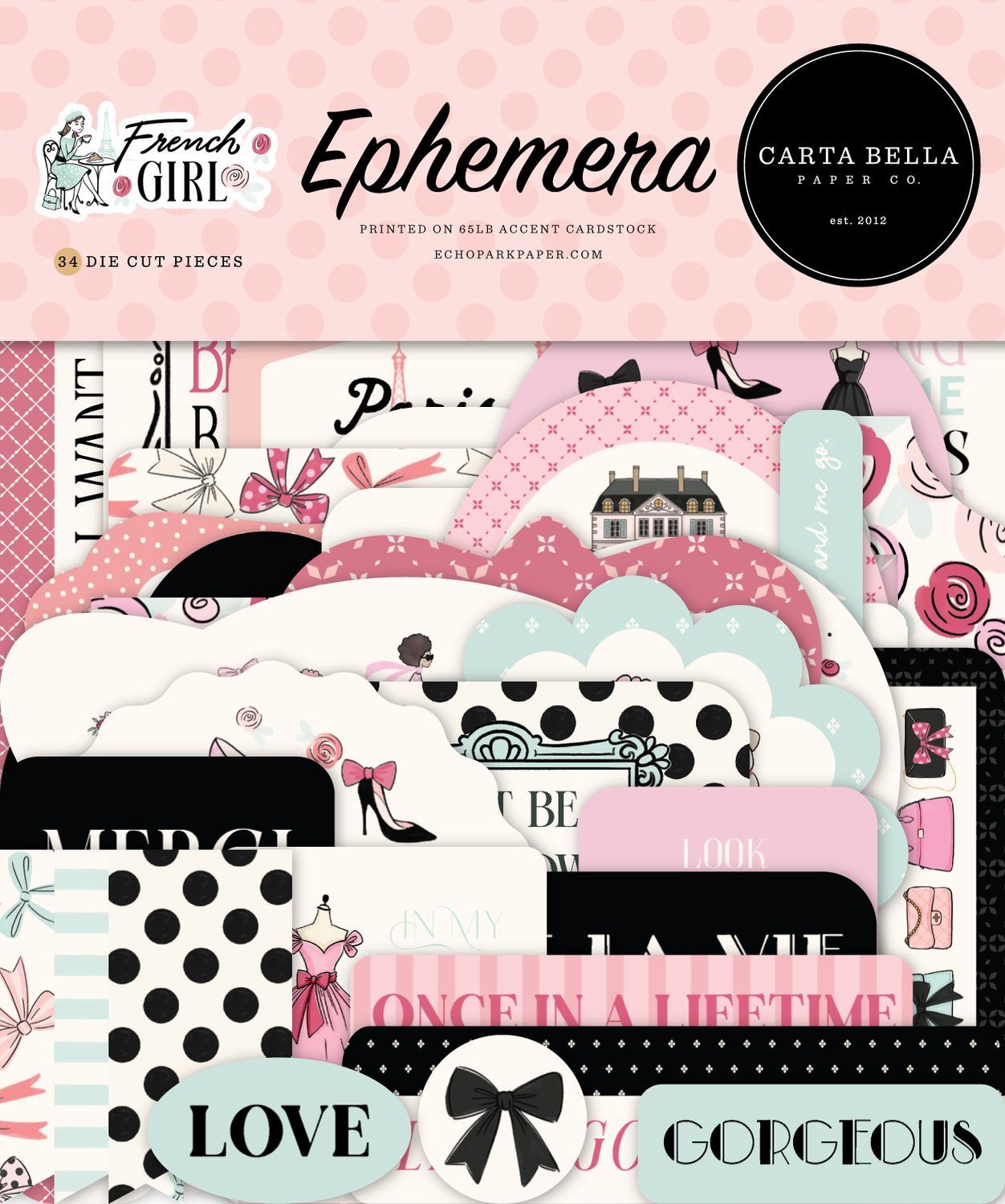 Carta Bella Ephemera French Girl