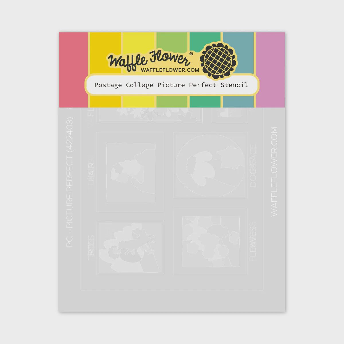 Postage Collage Picture Perfect Stencil &amp; Stamp Set