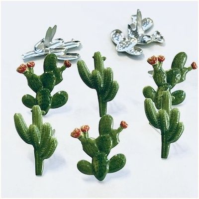 Eyelet Outlet Shape Brads 12/Pkg Cactus