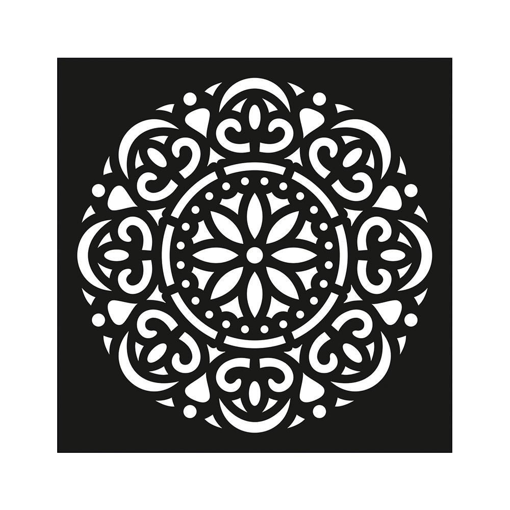 Little Birdie Reusable Stencil 4"X4" Mandala Extravaganza