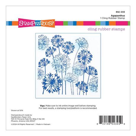 Stampendous Cling Rubber Stamp From Beautiful Backgrounds