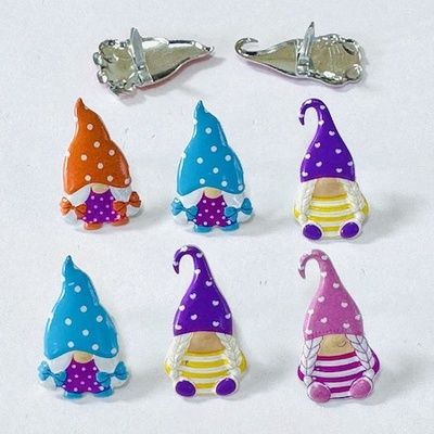 Eyelet Outlet Shape Brads 12/Pkg Girl Gnomes