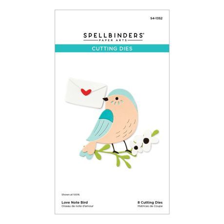 Spellbinders Etched Die From The Out And About Collection Love Note Bird