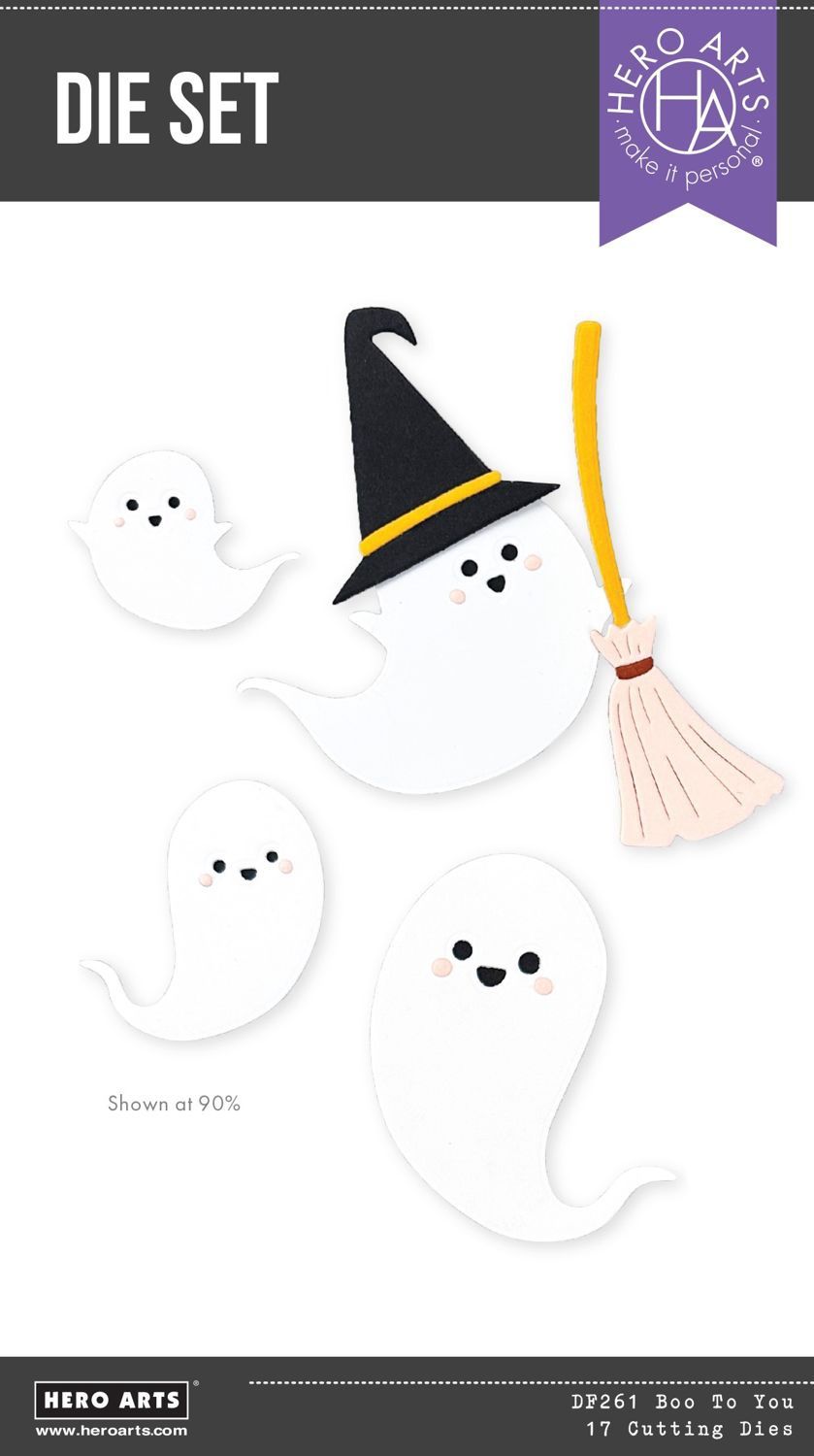 Hero Arts Etched Dies from the Hocus Pocus Collection Boo To You